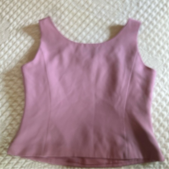 Kasper Orchid Sleeveless Shell Top Size 8P | Lined, Side Zip, Office to Evening - Picture 11 of 11